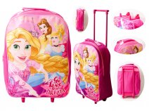 14761-8542T2 PREMIUM FABRIC STD FOLDING KIDS TROLLEY PRINCESS