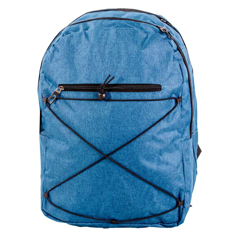 BP-121 PEACOCK BLUE BACKPACK WITH MULTIPLE POCKETS - Image 3
