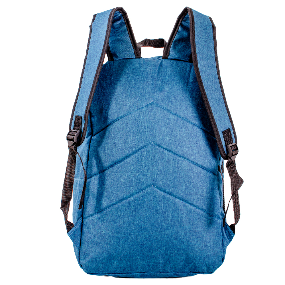 BP-121 PEACOCK BLUE BACKPACK WITH MULTIPLE POCKETS - Image 4