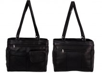 JBHB32-PP NICOLE BROWN PU HANDBAG BLACK