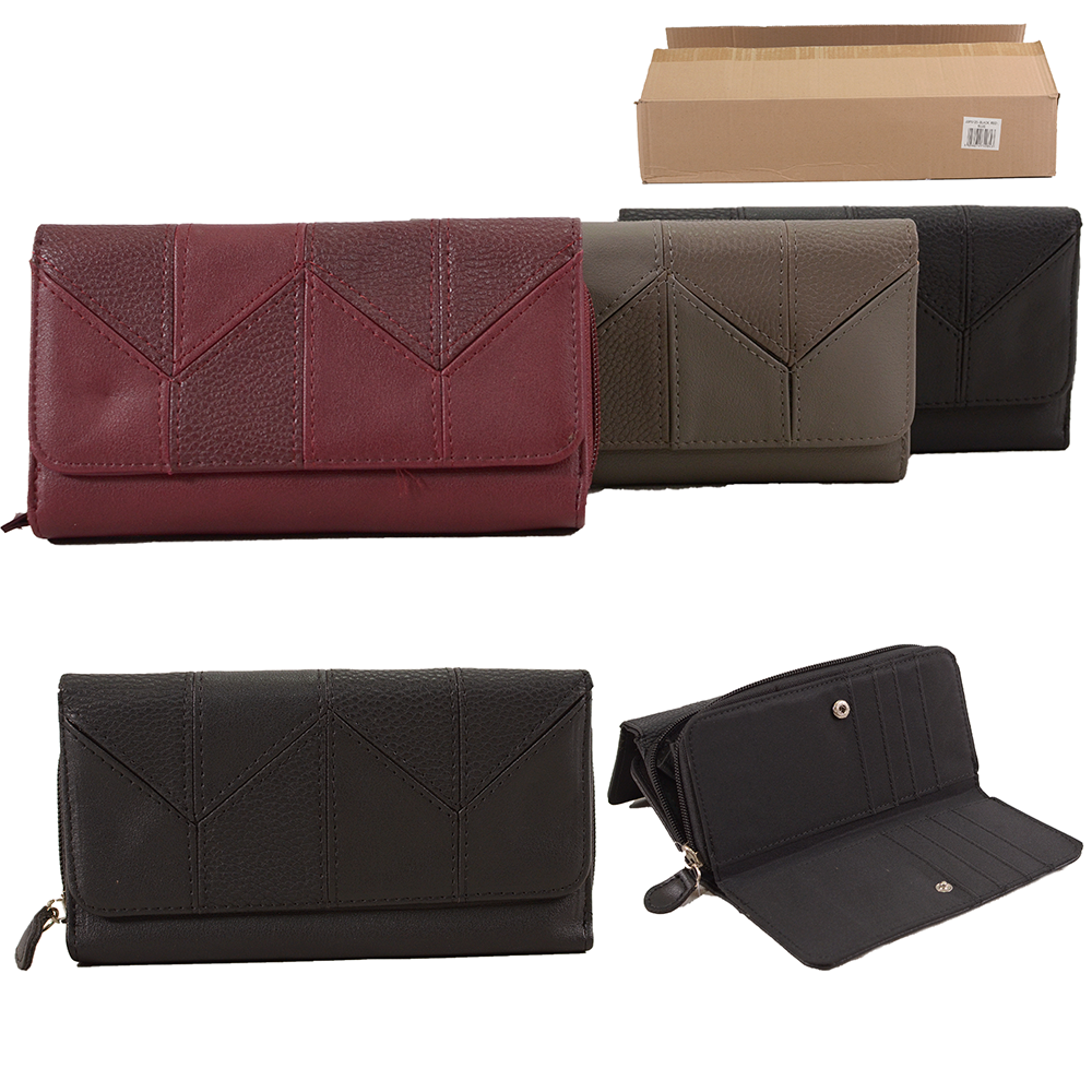 JBPS-194 PURSE TRI SET: BLACK, BURGANDY, GREY