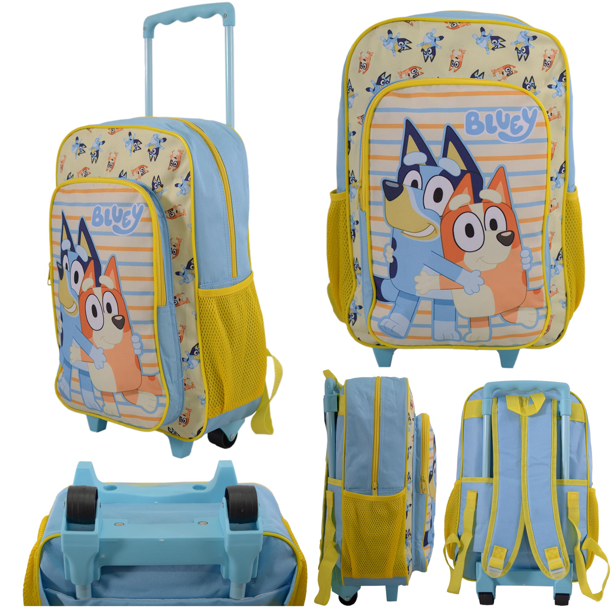 1019HV-5172N YELLOW BLUEY KIDS TROLLEY