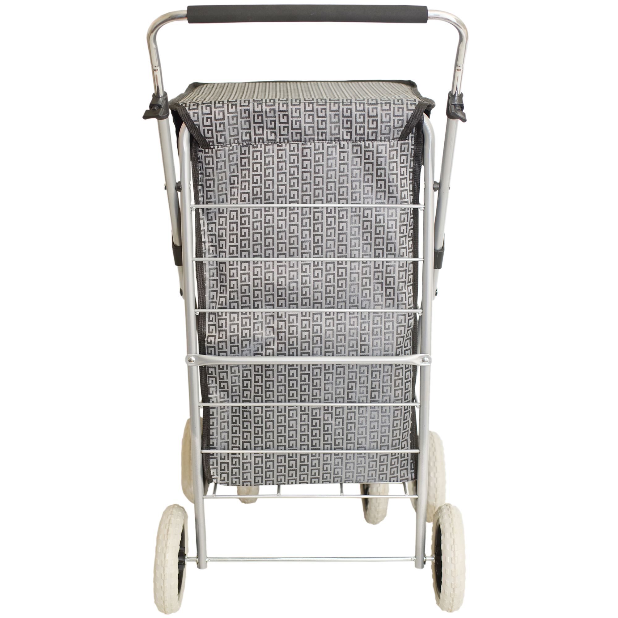 ST-SIX-01 GREY G ASSORTED 6-WHEEL SHOPPING TROLLEY BOX OF 4 - Image 4
