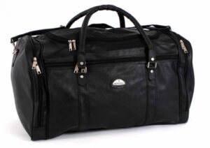AD-9850 - C081-82 - ADVANCE QUALITY BROWN LEATHER LUGGAGE