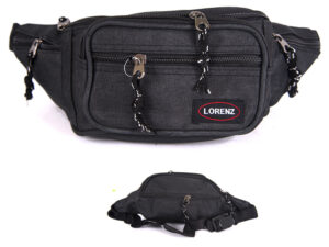 2512 BLACK bumbag with 2 top zips & 2 front zips  1 EA