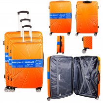 T-HC-29 ORANGE SET OF 3 TRAVEL TROLLEY SUITCASE