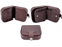 0691 or 0491BROWN Cow Calf Square Tray Purse wth Note Sec..