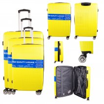 T-HC-30 YELLOW SET OF 3 TRAVEL TROLLEY SUITCASE