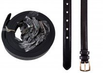 2703  1" BELT WITH SMOOTH FINISH BLACK BELT DOZEN