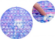 POP IT BUBBLE SENSORY FIDGET TOY - LRG CIRCLE MULTI