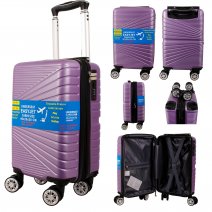 T-HC-US-1611 PURPLE 15.7'' UNDER-SEAT CABIN-SIZE TRAVEL TROLLEY