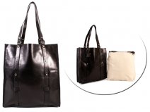 5823 real leather  bag black