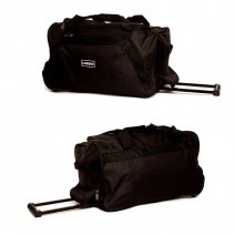 2620 20" Trolley Bag with Front Pocket & Retracta  Black
