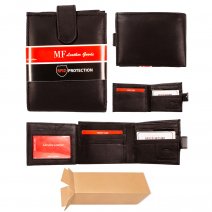 94 BLACK MF RFID LEATHER WALLET BOX OF 10