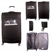 T-SC-02 BLACK 32'' TRAVEL TROLLEY SUITCASE