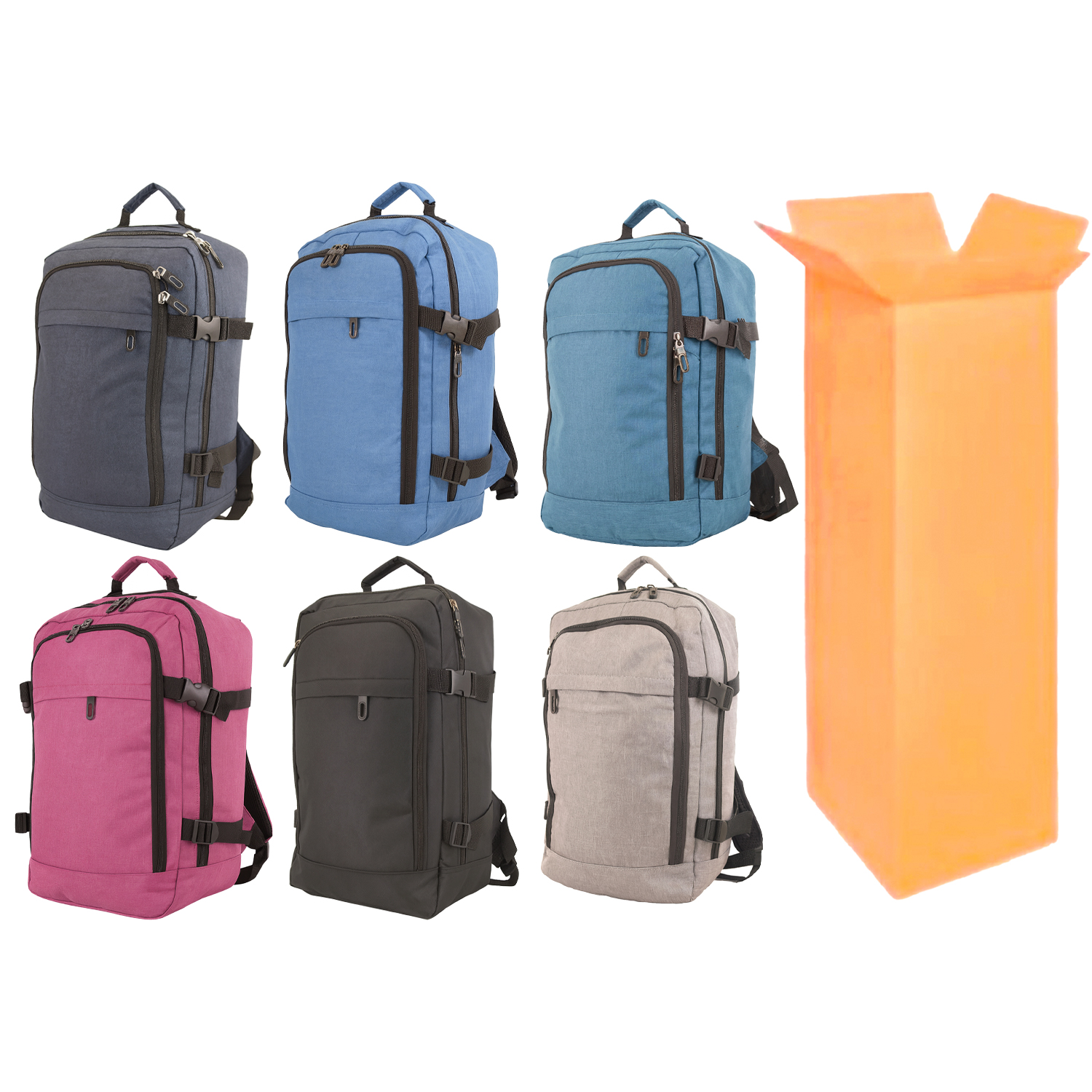 BP-120 ASSORTED RYANAIR UNDERSEAT CABIN RUCKSACK BOX OF 32