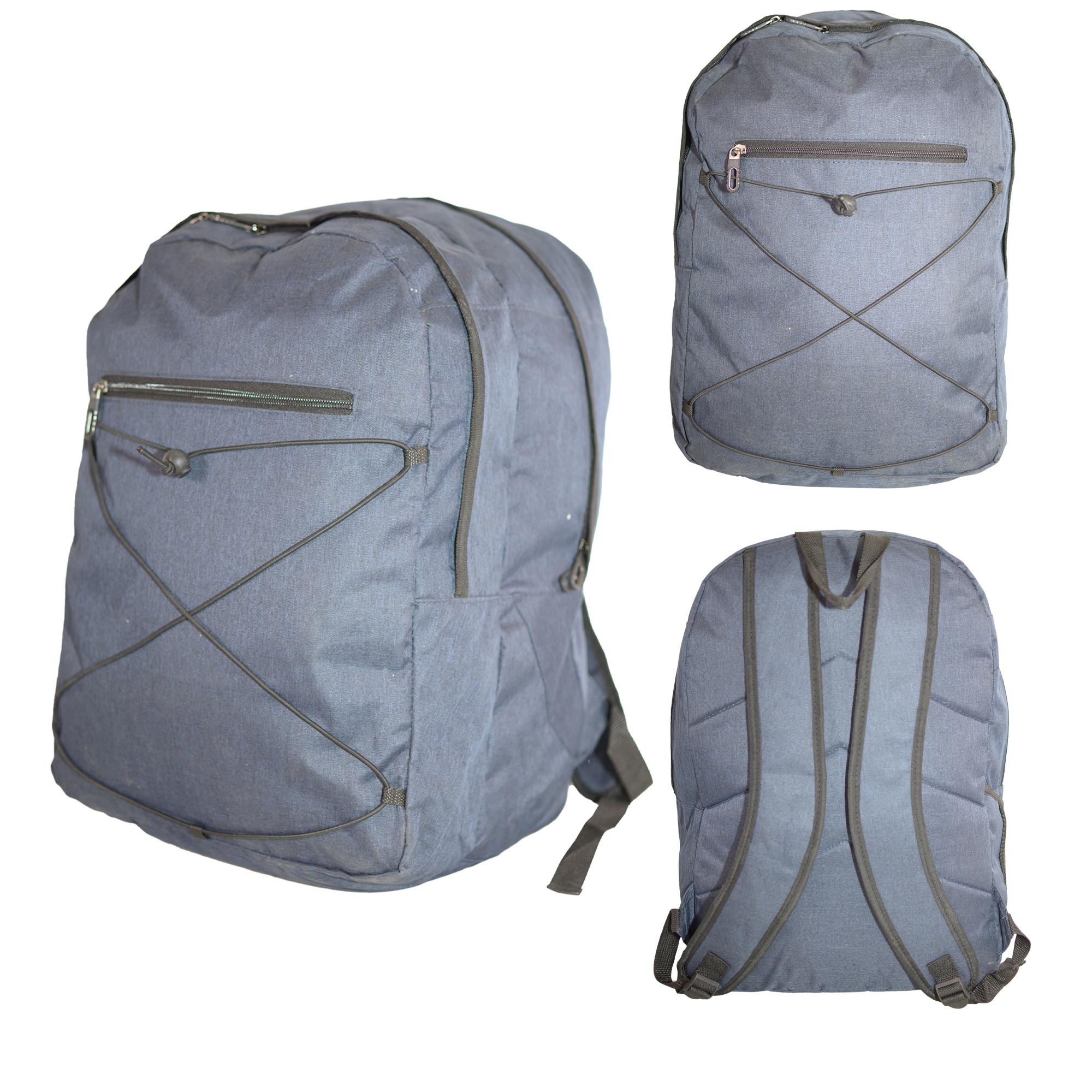 BP-121 NAVY BACKPACK WITH MULTIPLE POCKETS