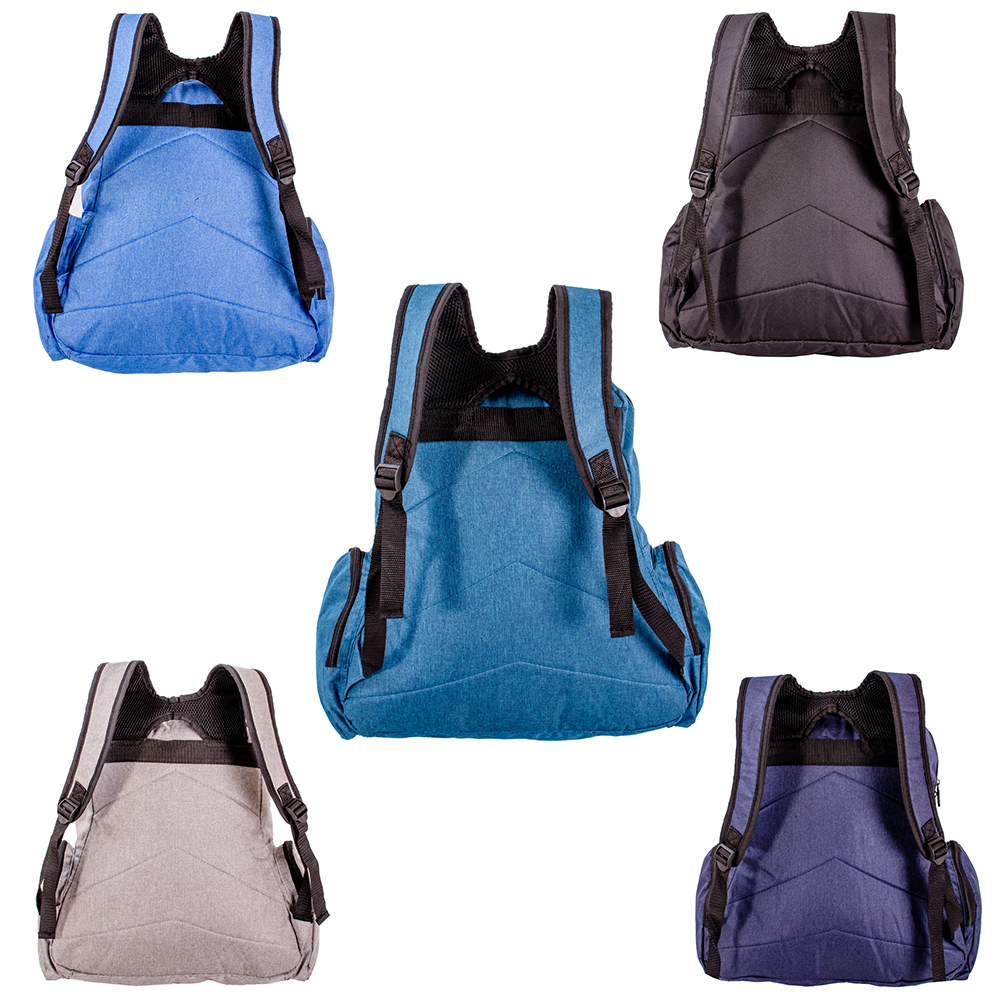 BP-122 ASSORTED BACKPACK WITH MULTIPLE POCKETS BOX OF 32 - Image 3