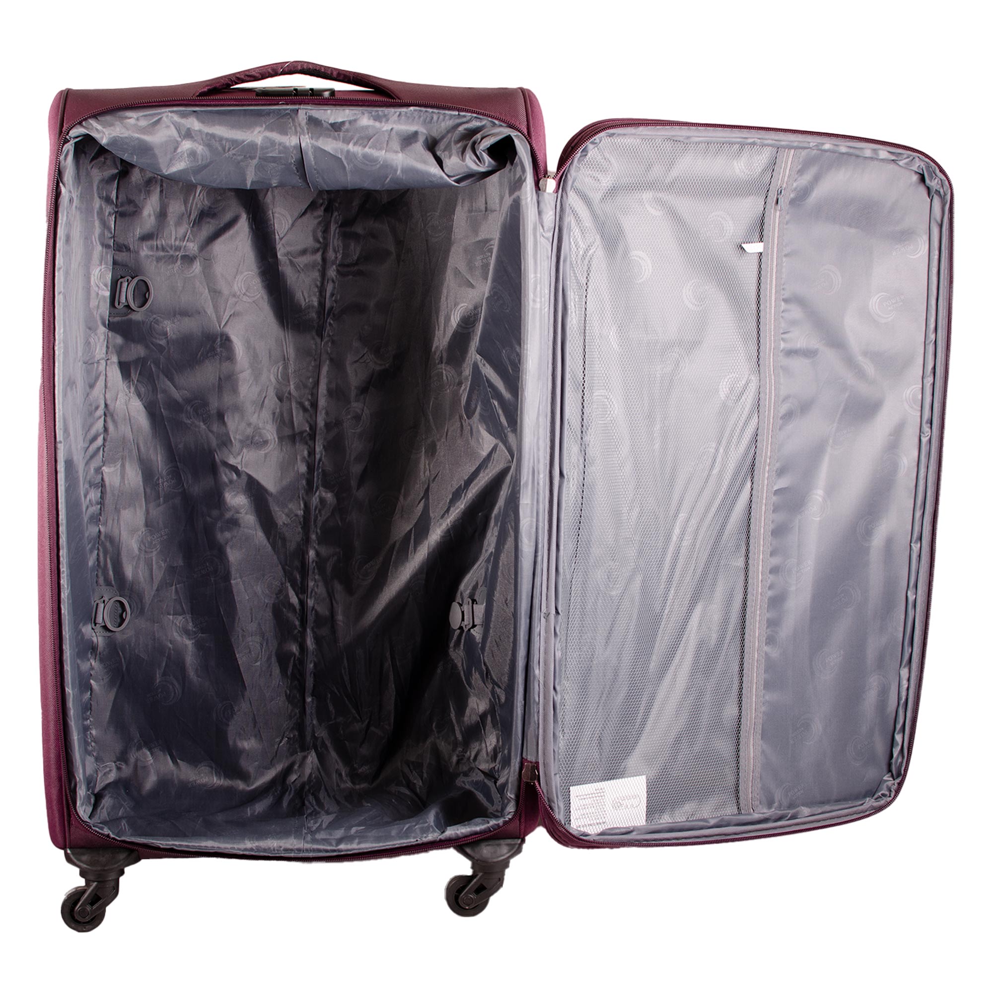 HD-201907 BURGUNDY TRAVEL TROLLEY SET OF 4 - Image 2