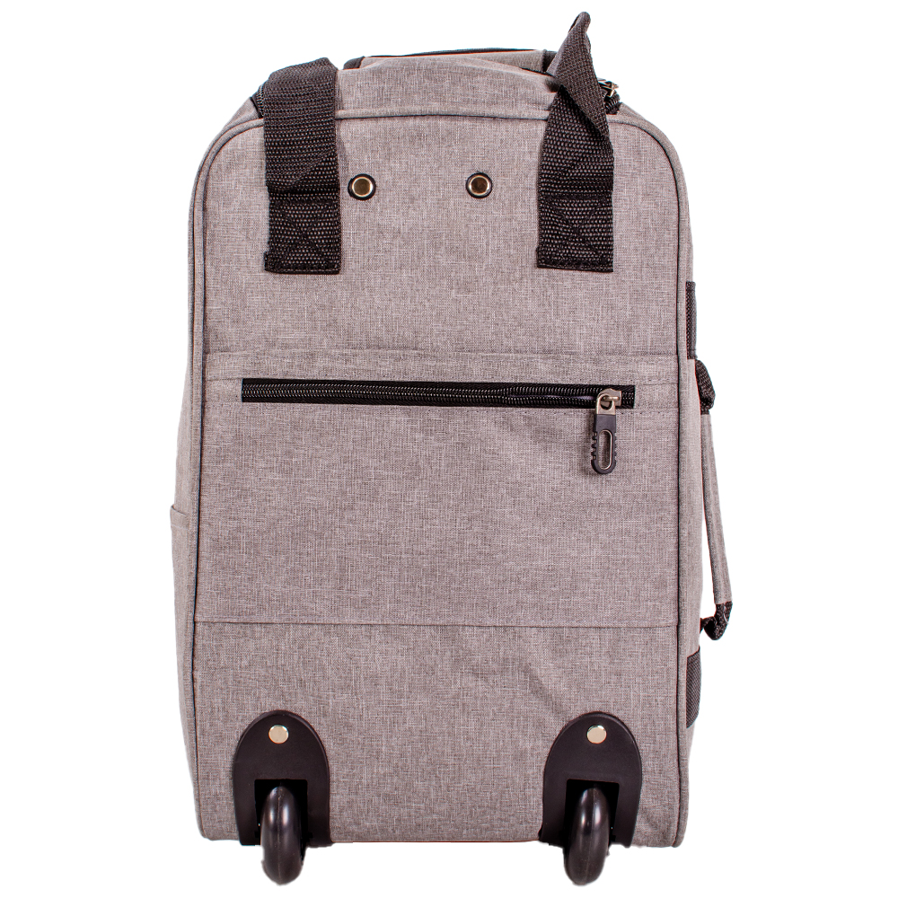 TR-001 GREY RYANAIR UNDERSEAT CABIN SIZE 2-WHEELED TROLLEY BAG - Image 3