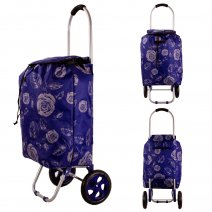 EV-443 NAVY 2-WHEEL SHOPPING TROLLEY