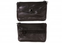 1883 BLACK SMALL SHEEP NAPPA KEYCASE WITH SPLIT RING