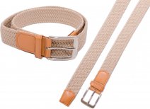 2796 CAMEL UNISEX STRETCHY WOVEN CASUAL BELT M/L (32"-36")