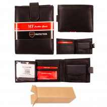 99 BLACK MF RFID LEATHER WALLET BOX OF 10