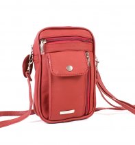 3728 RED  Cow Hide Gents Wrist Purse