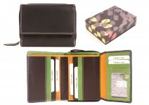SP-34 GRAIN BLACK LEATHER PURSE - T160