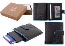 RL 9003A RFID C-SECURE CASE WALLET BLACK BLUE