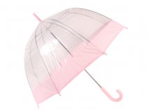 2804 Clear Pvc Dome Umbrella LIGHT PINK AB0013-014