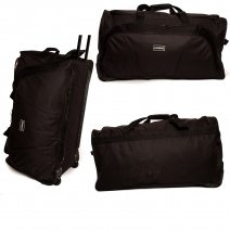 2621 28" Trolley Bag with Front Pocket & Retractabl  Lorenz Blac