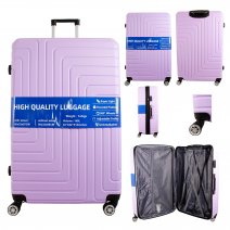 T-HC-10 32" PURPLE SINGLE TROLLEY TRAVEL SUITCASE