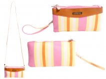 7810 PINK STRIPED PURSE