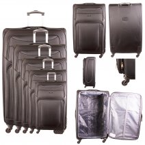 HD-918 BLACK TRAVEL TROLLEY SET OF 5