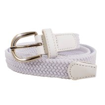 2795 WHITE MILANO STRETCHY BELT LARGE/EXTRA LARGE