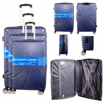 T-HC-29 NAVY SET OF 3 TRAVEL TROLLEY SUITCASE