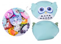 7090 OWL Zip Round Printed Coin Purse