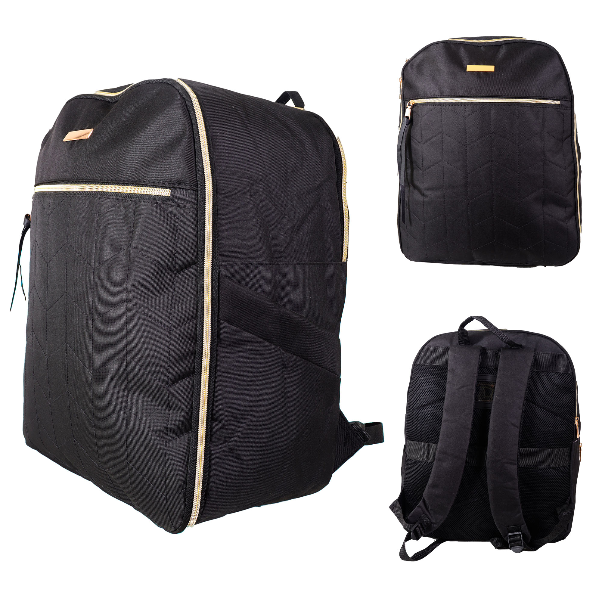 JJBBP318 GOLD ZIP UNDERSEAT CABIN BACKPACK