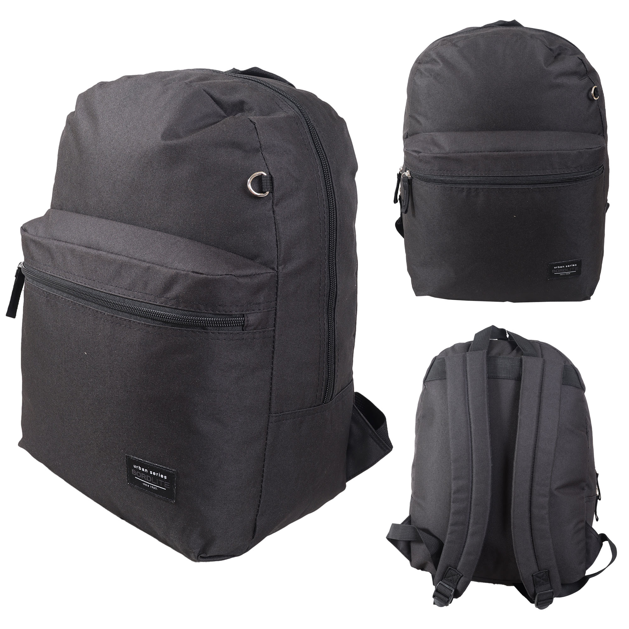 JJBP319 BLACK TRAVEL BACKPACK