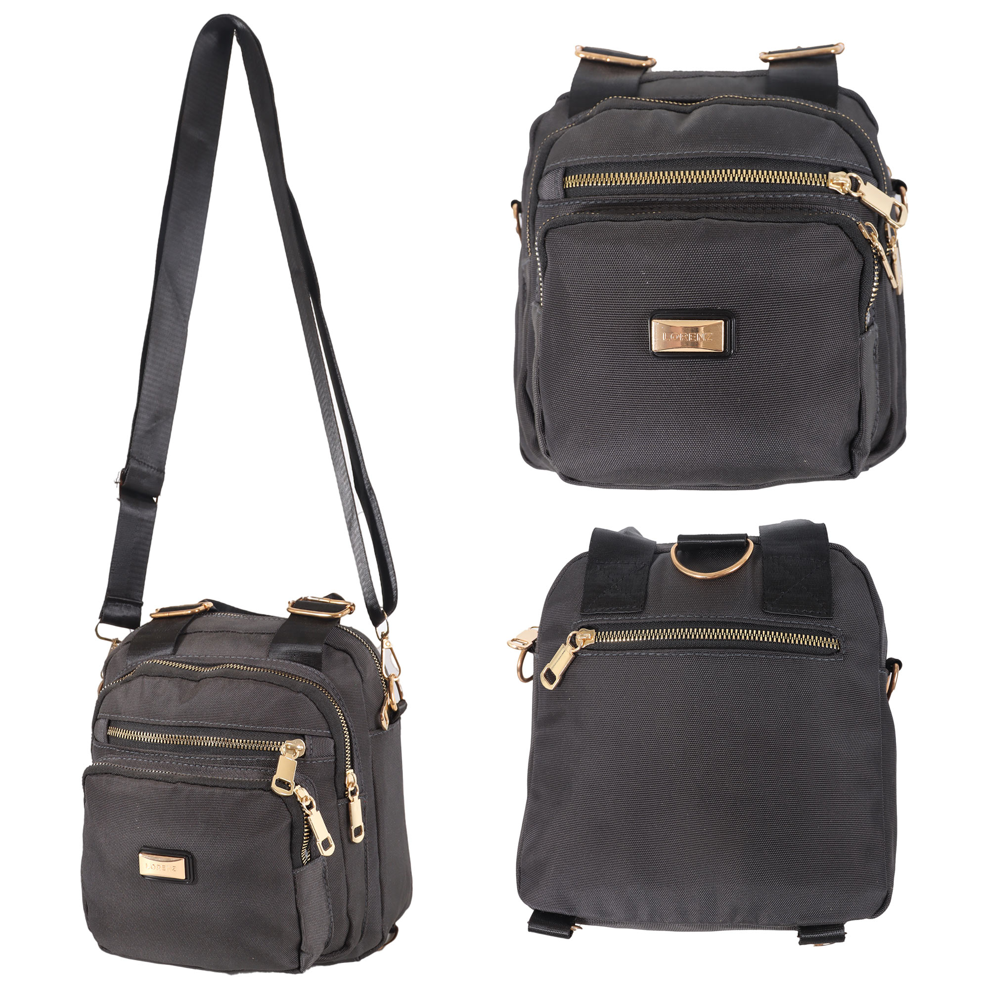 2435 BLACK SHOULDER BAG