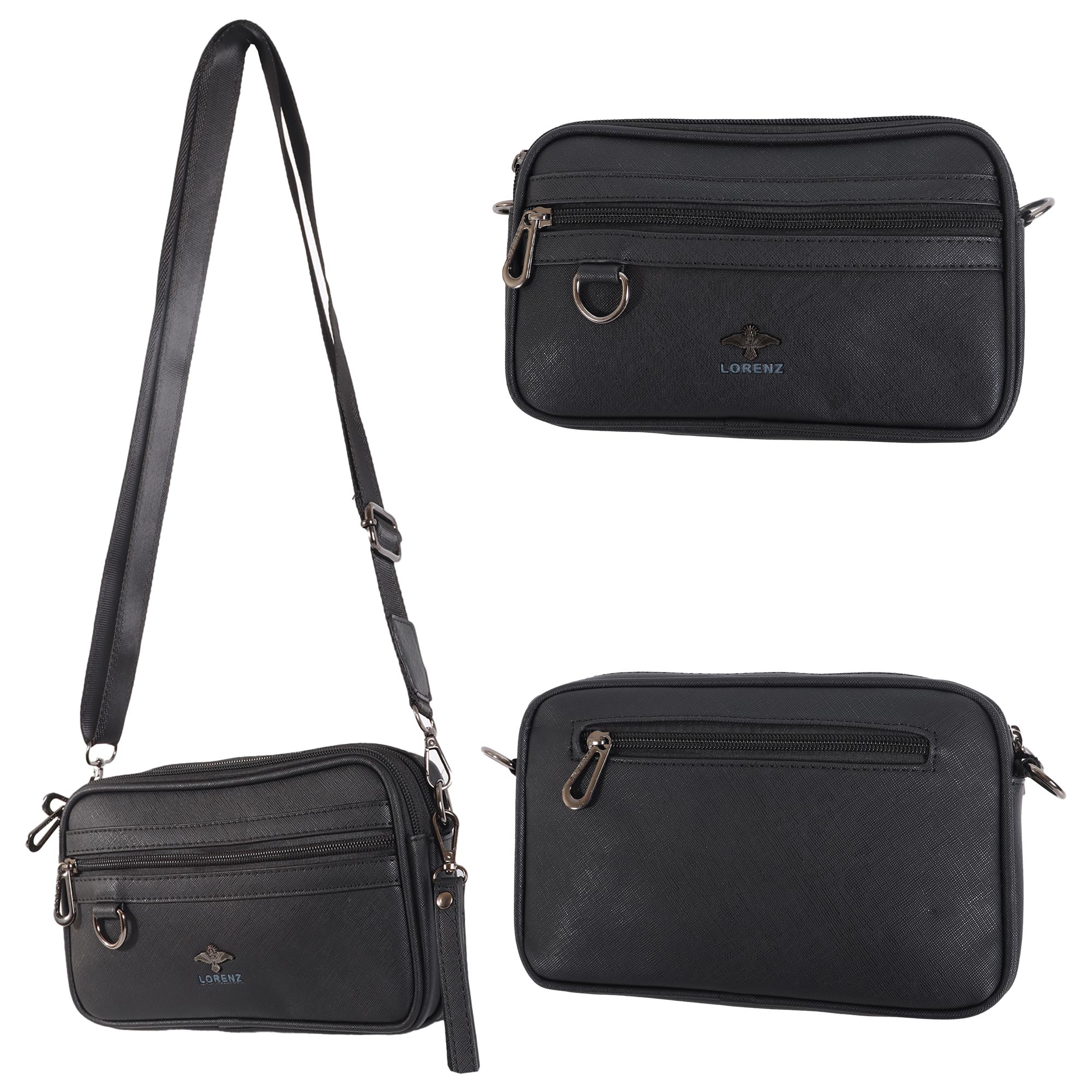 6889 BLACK SHOULDER BAG
