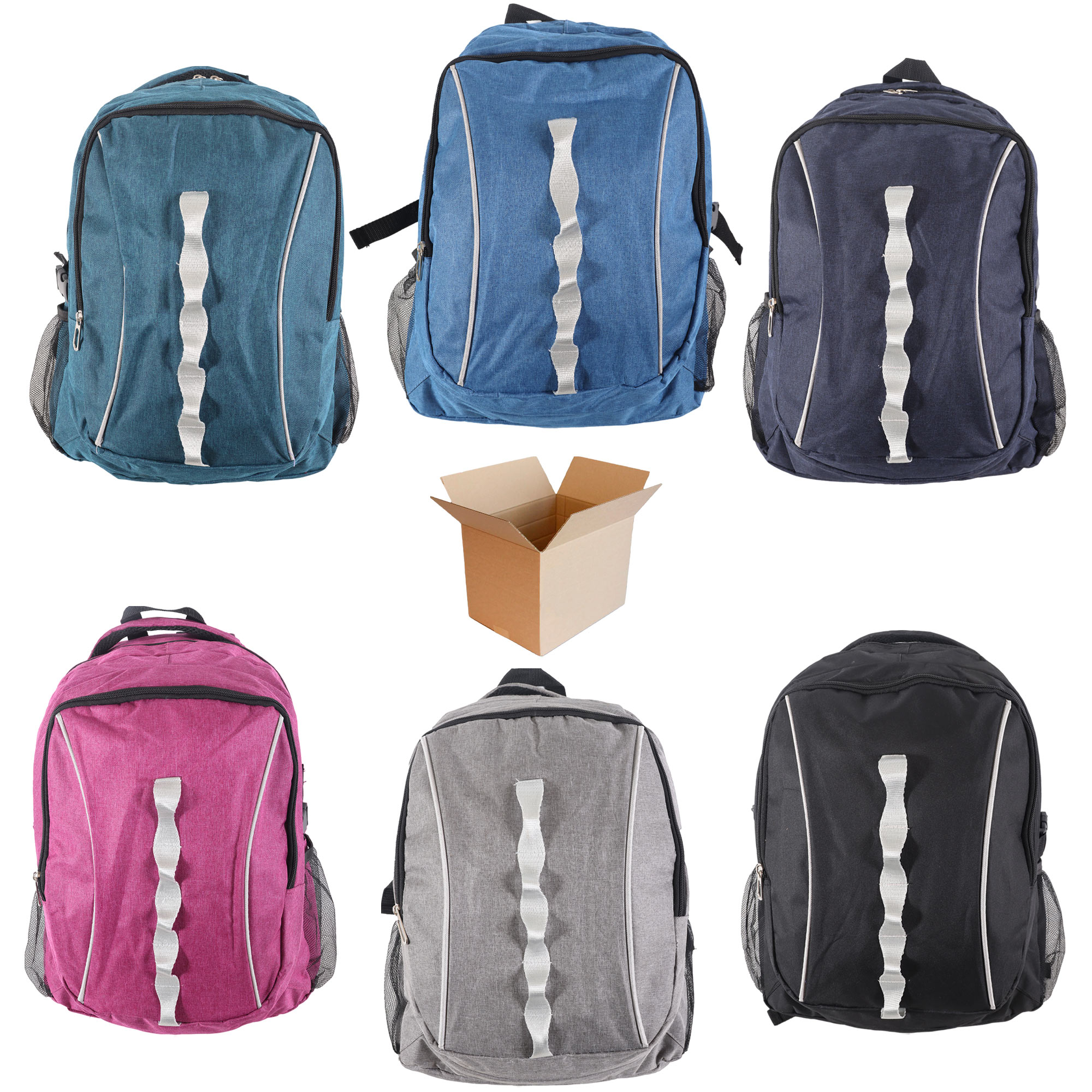 BP117 ASSORTED BOX OF 35 BACKPACKS