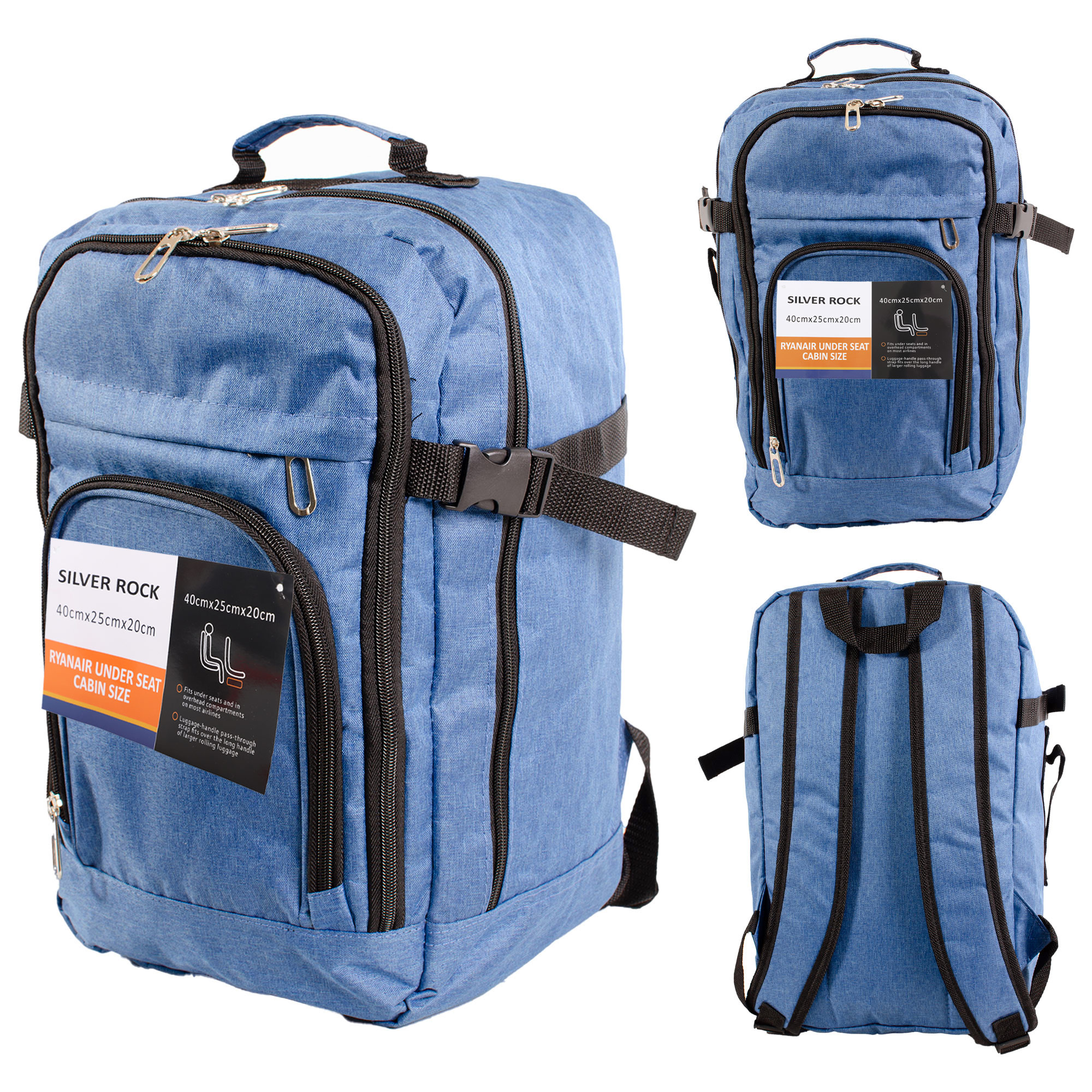 BP118 BLUE RYANAIR UNDERSEAT BACKPACK