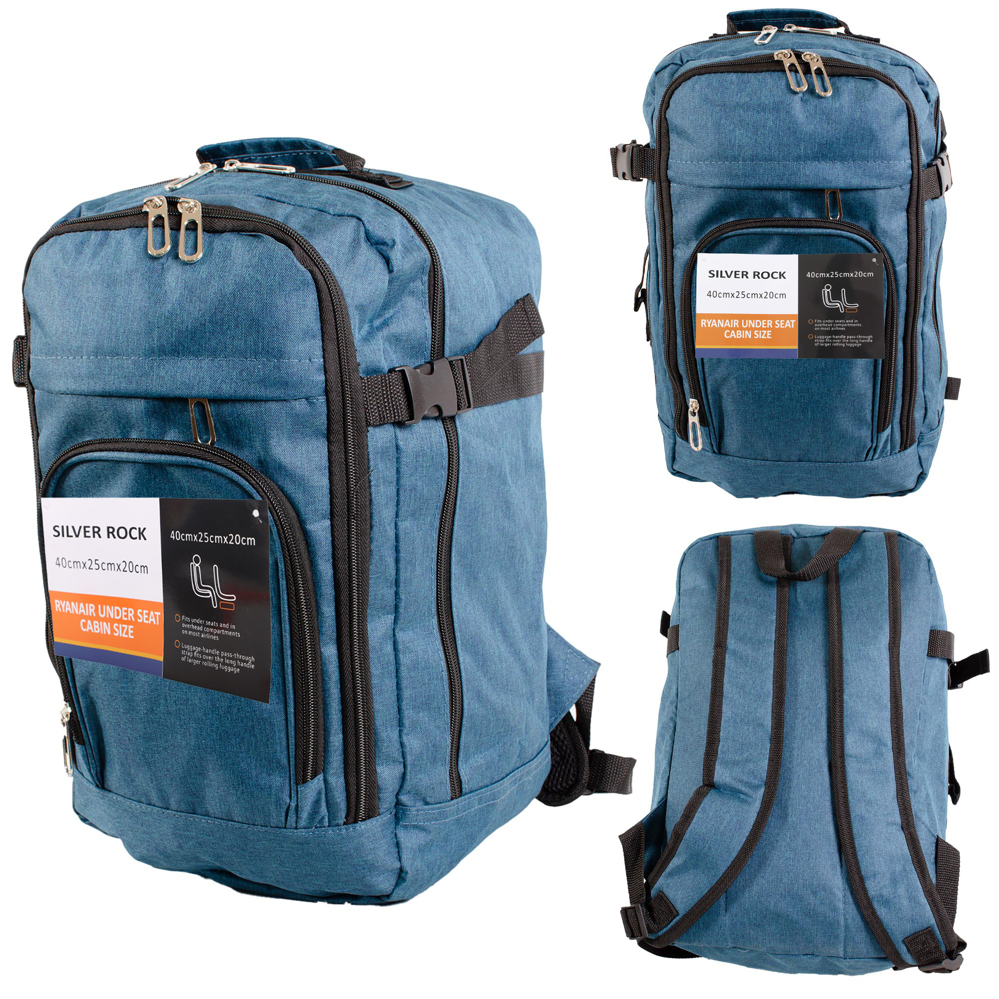 BP118 PEACOCK RYANAIR UNDERSEAT BACKPACK