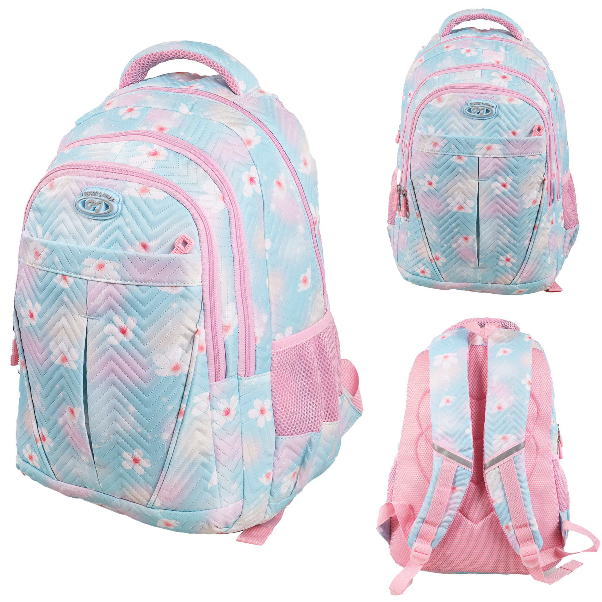 EA-BP-46129 FLORAL BLUE BACKPACK