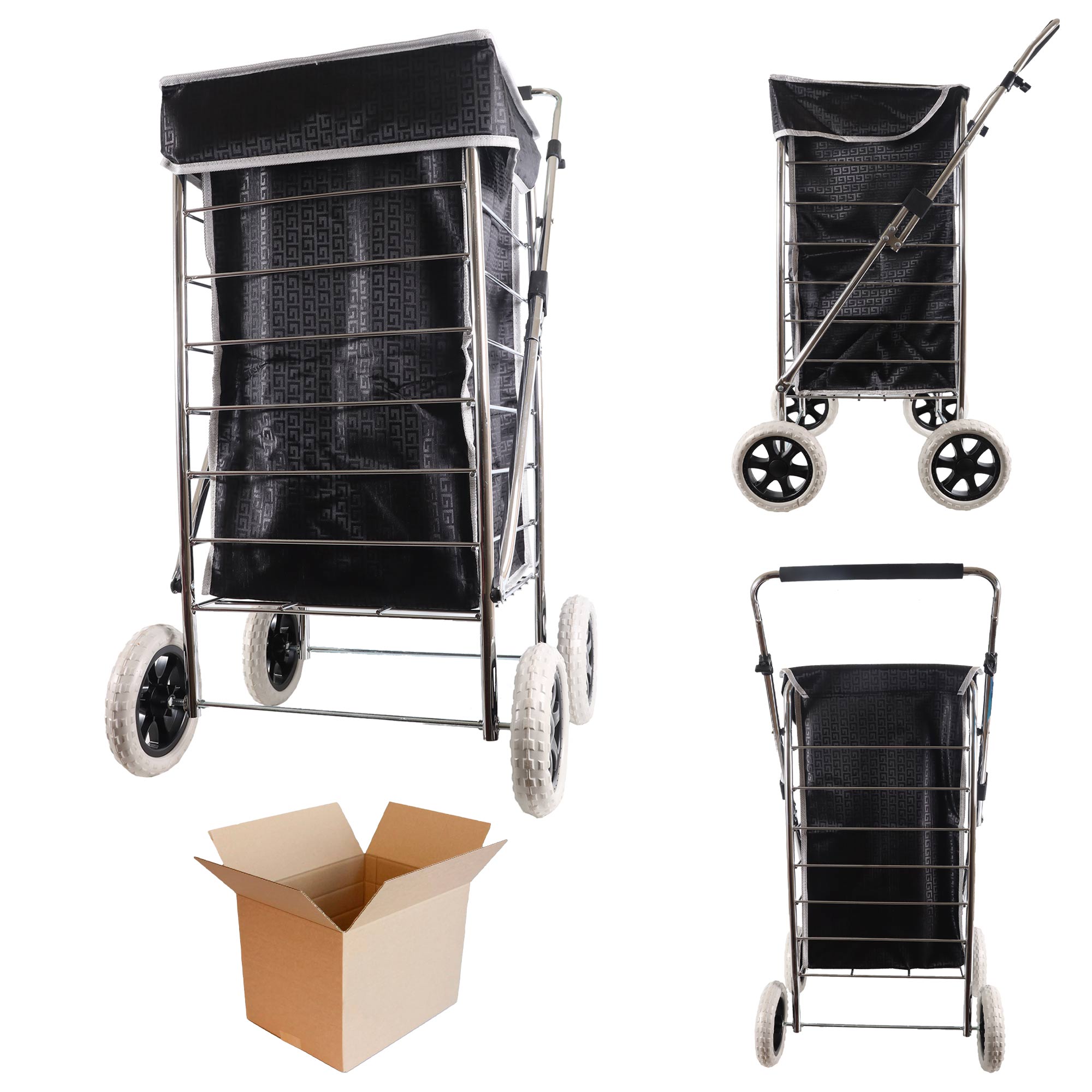 ST-FOUR-01 BLACK G TROLLEY SET OF 4