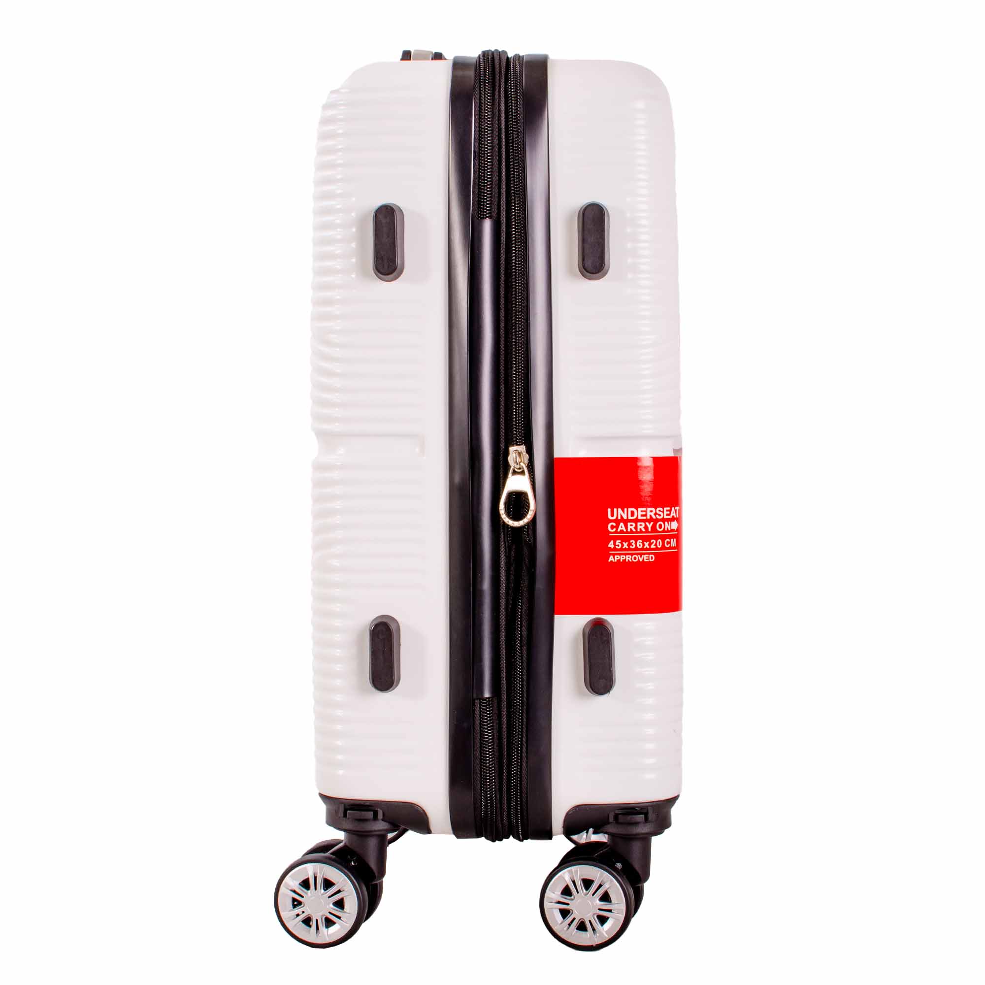 T-HC-US-1811 WHITE CABIN-SIZE EASYJET TRAVEL TROLLEY SUITCASE - Image 3