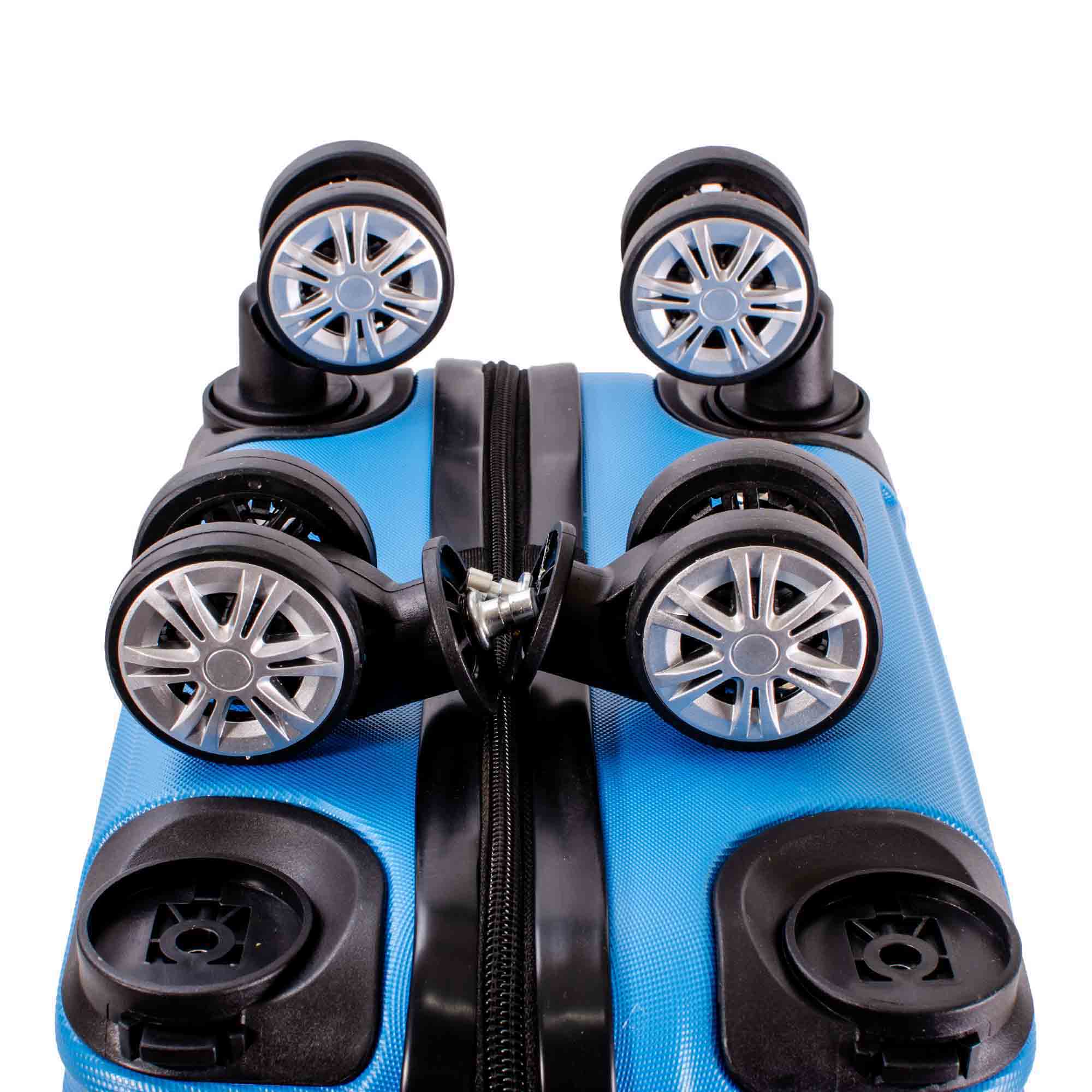 T-HC-US-1829 BLUE CABIN-SIZE EASYJET TRAVEL TROLLEY SUITCASE - Image 4